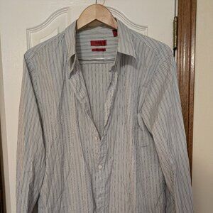 HUGO BY HUGO BOSS SLIM LINE 100% COTTON MEN'S DRESS SHIRT Size XL AUTHENTIC
